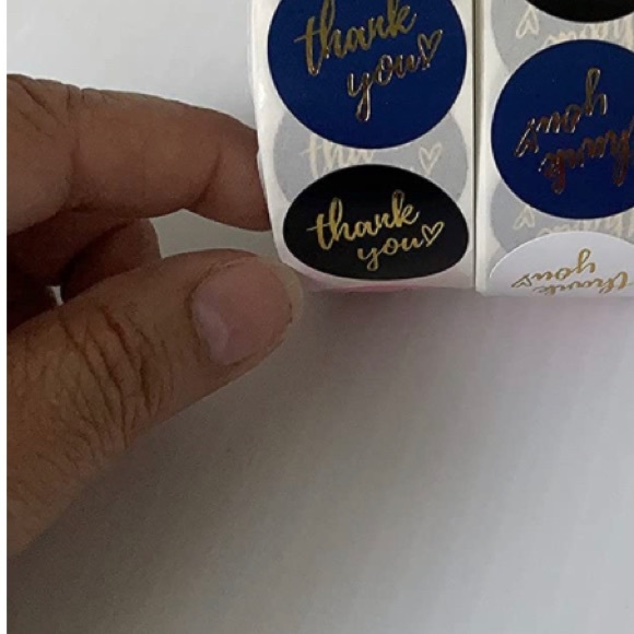 COPY - Thanks you 1 roll Labels contains 500 stickers in 4 different colors - Picture 4 of 7